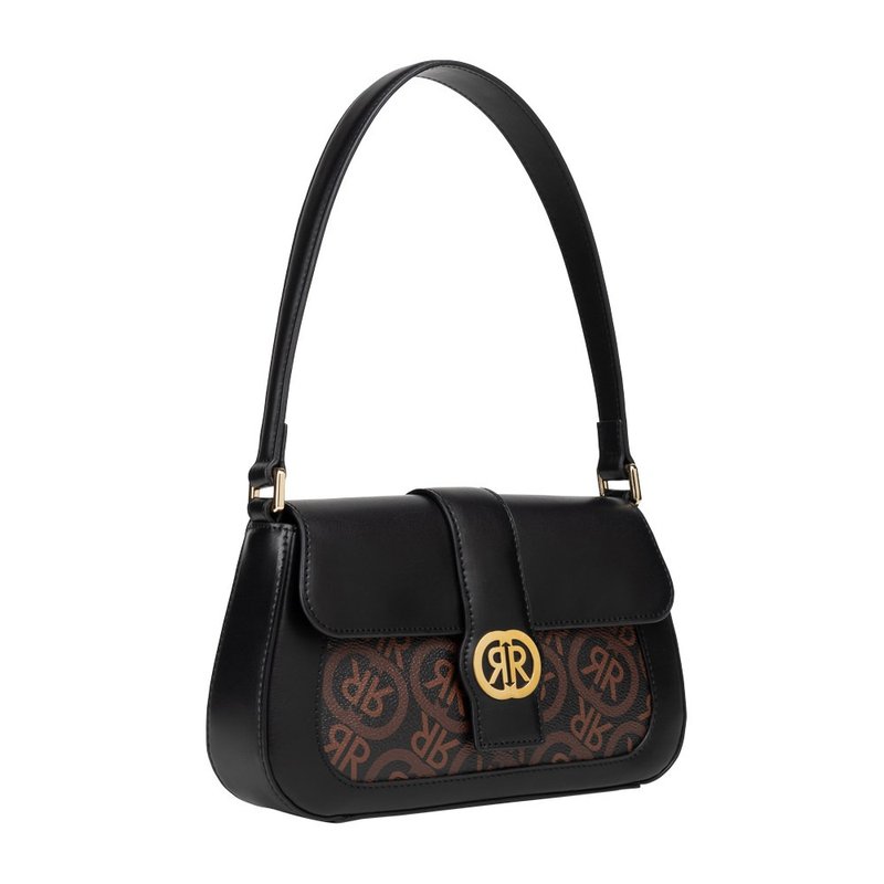 CERRUTI 1881 限量2折 顶级小牛皮手提包肩背包 全新专柜展示品 - 手提包/手提袋 - 真皮 黑色