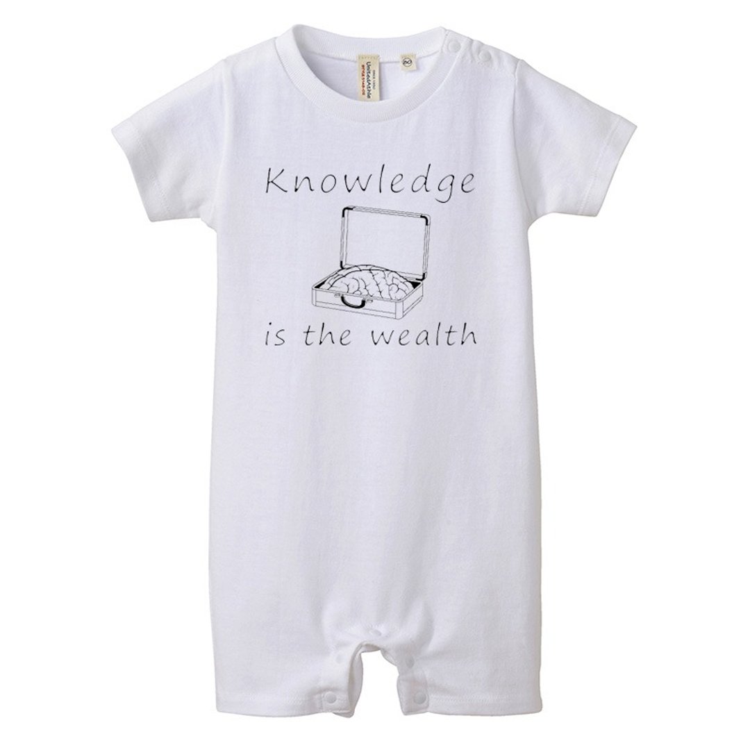 [Rompers] Knowledge is the wealth - 其他 - 棉 白色