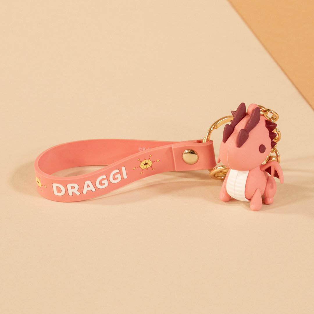 Bellzi | Draggi Figure Keychain 喷火龙立体公仔吊饰 - 钥匙链/钥匙包 - 其他材质 