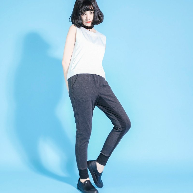 SU:MI said Atom 原子休闲束口裤_6SF305_灰黑 - 女装长裤 - 棉．麻 灰色