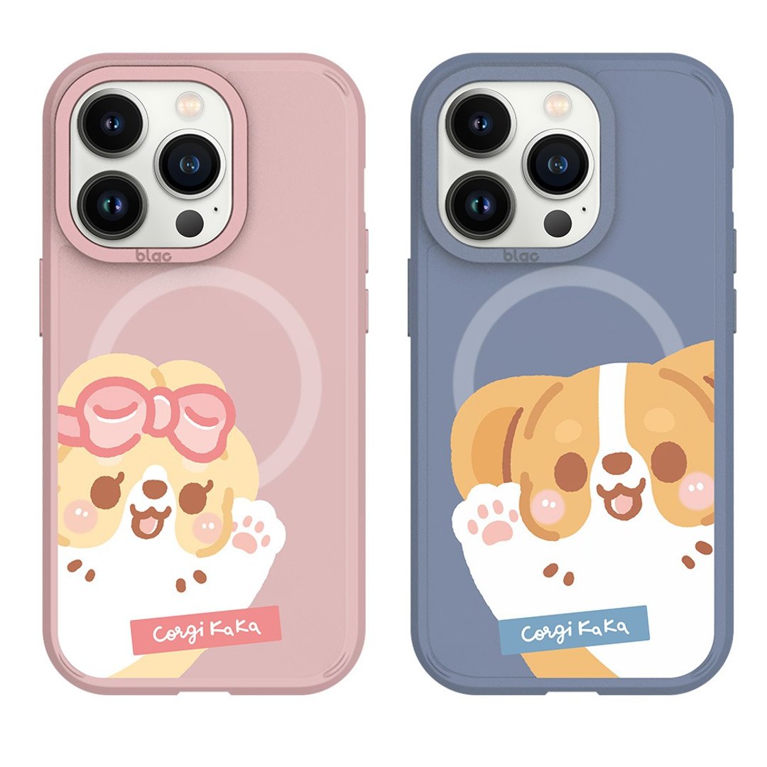 柯基犬卡卡打招呼系列峡谷强悍MagSafe iPhone手机壳 - 手机壳/手机套 - 硅胶 多色