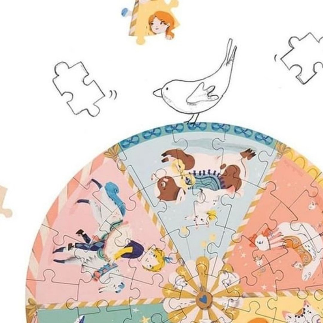 法国 Moulin Roty 旋转木马拼图 (45片) - 玩具/玩偶 - 其他材质 多色