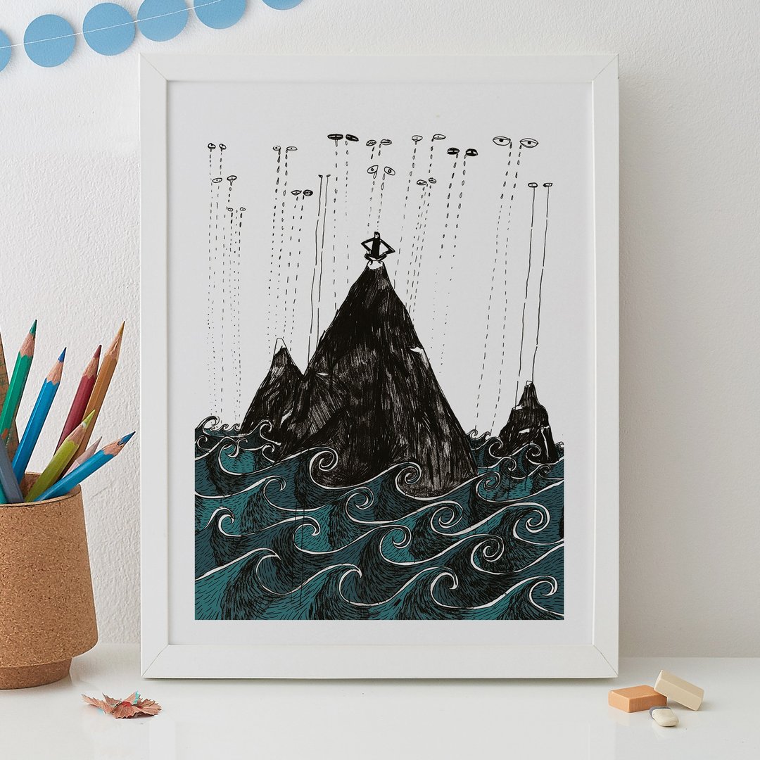 THE MAKING OF THE EARTH PRINT - 海报/装饰画/版画 - 纸 黑色