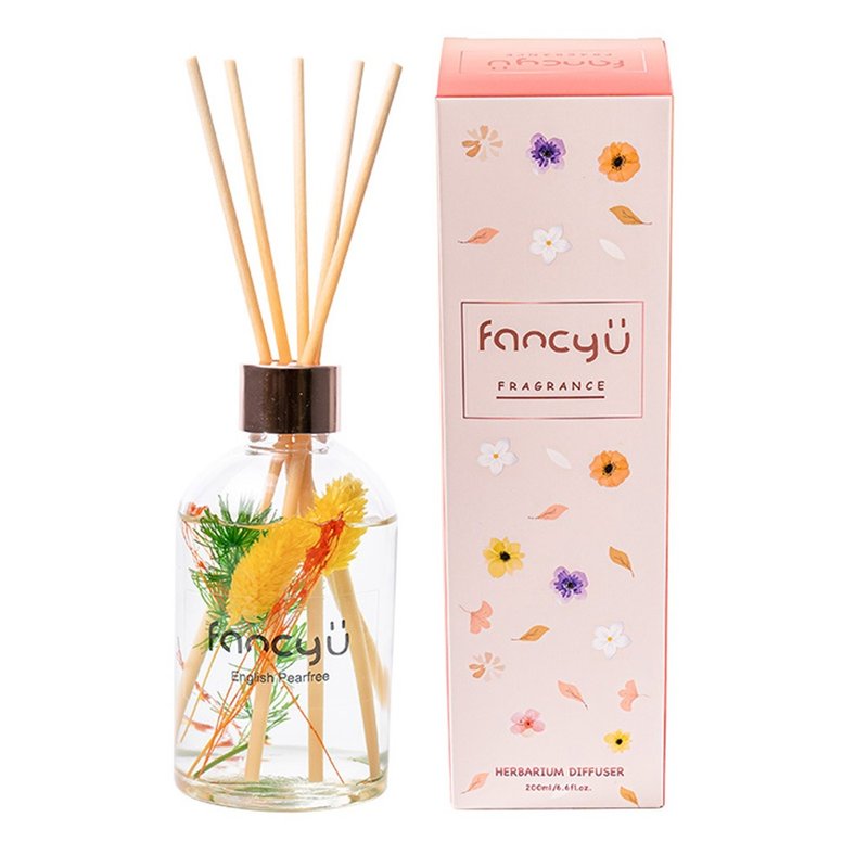 FANCY U浮游花限定款扩香瓶-英国梨小苍兰English Pearfree 200ml - 香薰/精油/线香 - 精油 粉红色