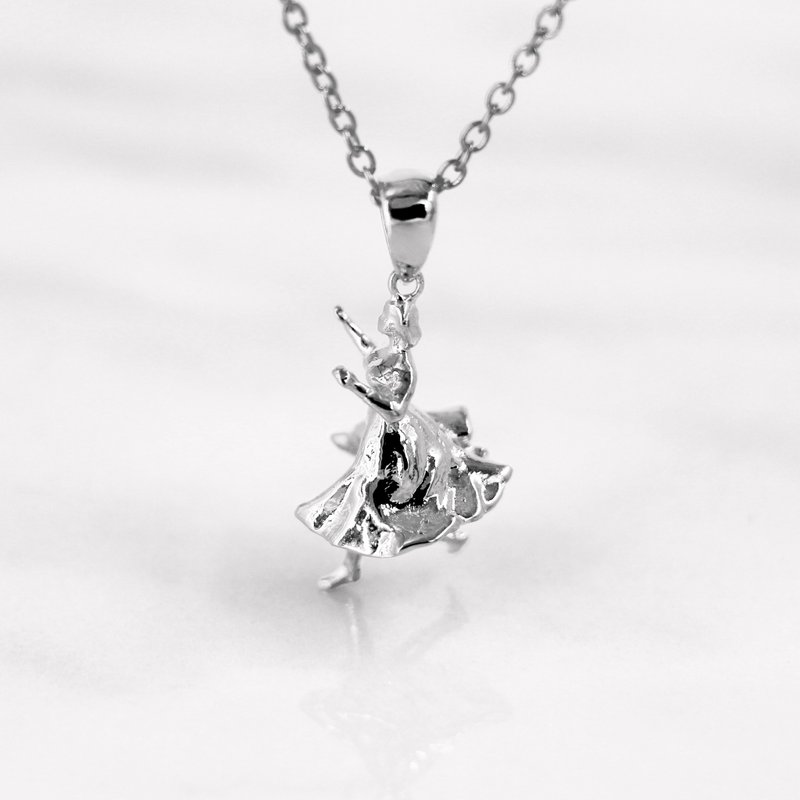 Da Things 925 纯银 星尘舞者 吊咀连颈链 - 项链 - 纯银 银色