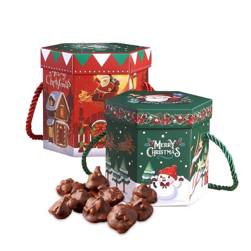 【巧克力云庄】手工香烤花生巧克力220g(圣诞节限定) - 巧克力 - 新鲜食材 