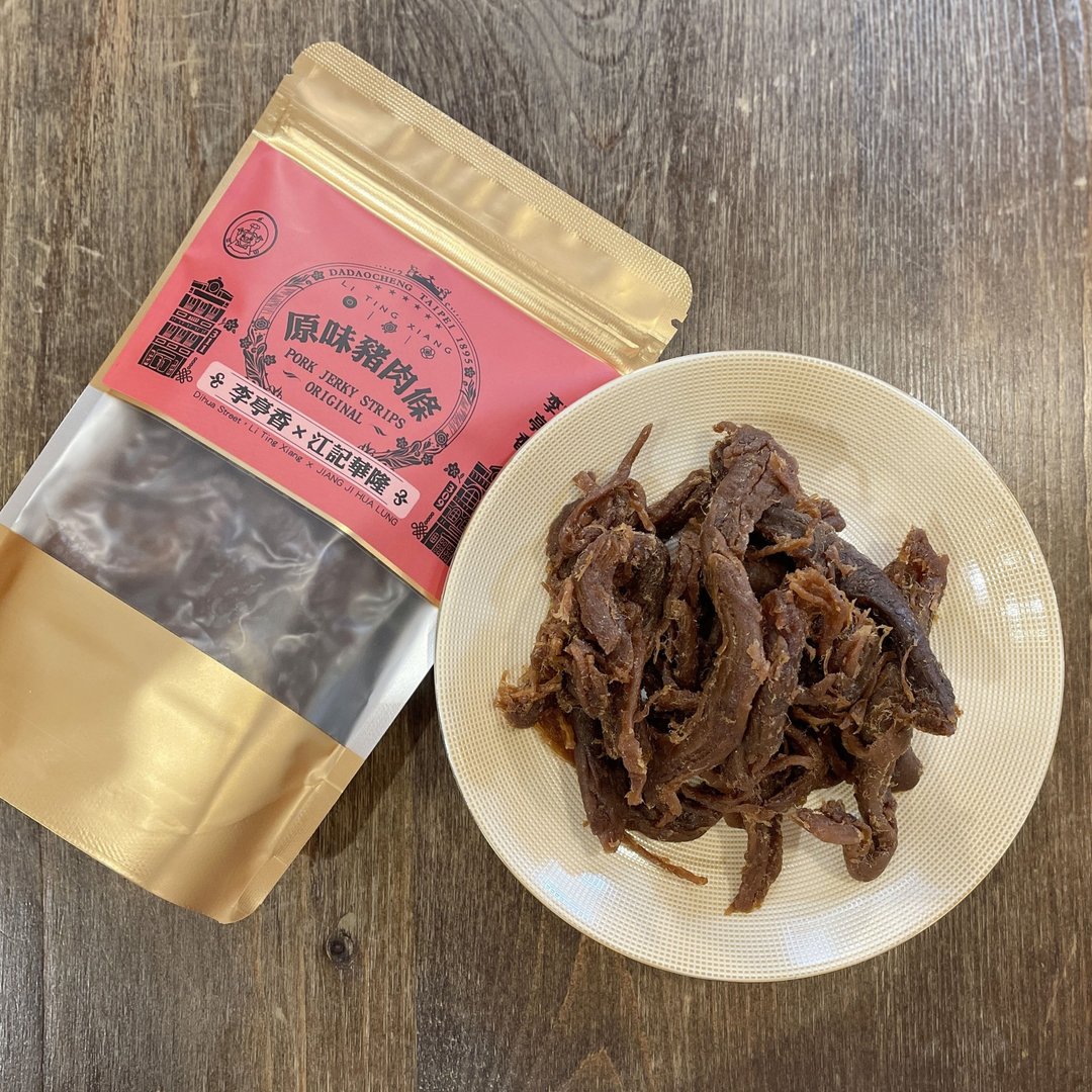 李亭香x江记华隆 | 大稻埕名物汇集 | 原味猪肉条 - 零食/点心 - 新鲜食材 红色