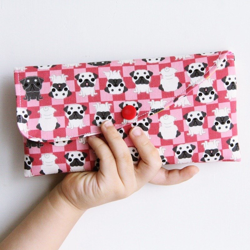 2018狗年行大运 - 手做红包袋 婚礼 可爱收纳袋 - 皮夹/钱包 - 棉．麻 粉红色
