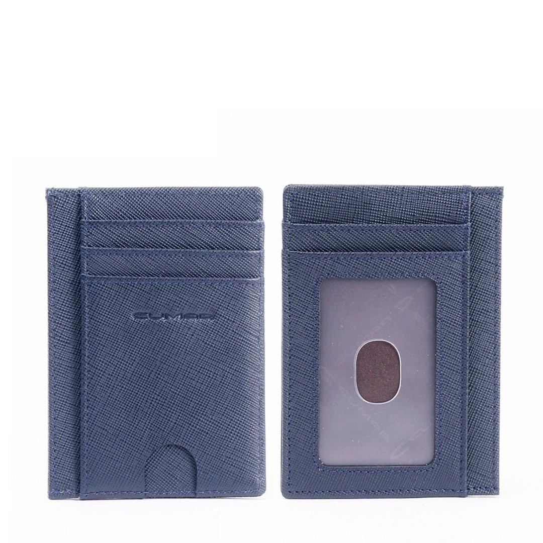 CUMAR 真皮/ CROSS 卡片(名片)夹 / CROSS CARD HOLDER - 名片夹/名片盒 - 真皮 蓝色