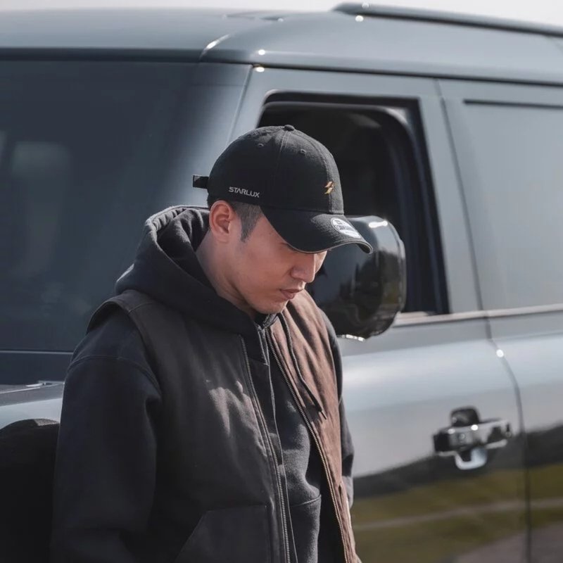 STARLUX | NEW ERA 940 logo 水洗黑 - 帽子 - 其他材质 黑色