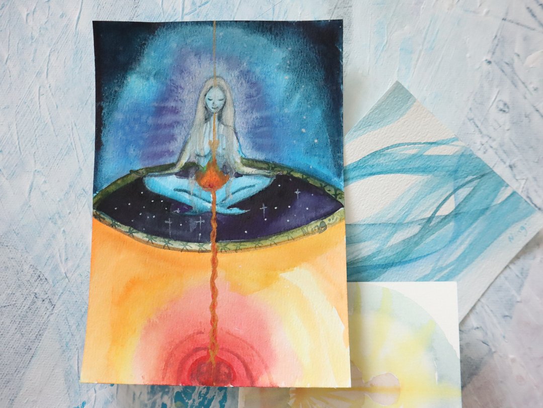 与脉轮对画-七脉轮冥想练习 - 摄影/心灵/讲座 - 纸 