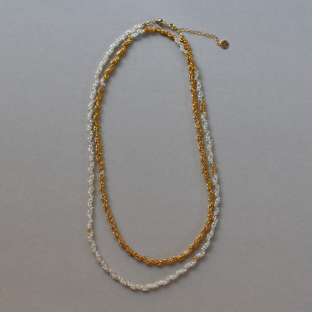 螺旋 120cm / gold - 项链 - 玻璃 