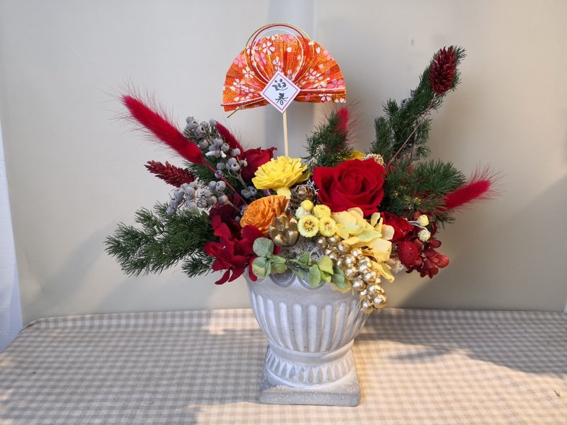 罗马冠军杯花器干燥桌花 干燥花 永生花 康乃馨 周年纪念 情人节 - 干燥花/捧花 - 植物．花 多色