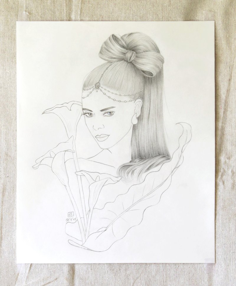 发型素描原画 - Calla - 其他 - 纸 灰色