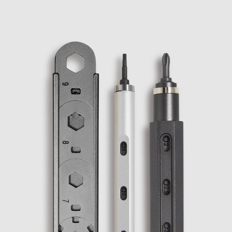 实用礼物 创意工具三部曲 - 工具笔+迷你工具笔+多功能扳手组 - 其他 - 铝合金 银色