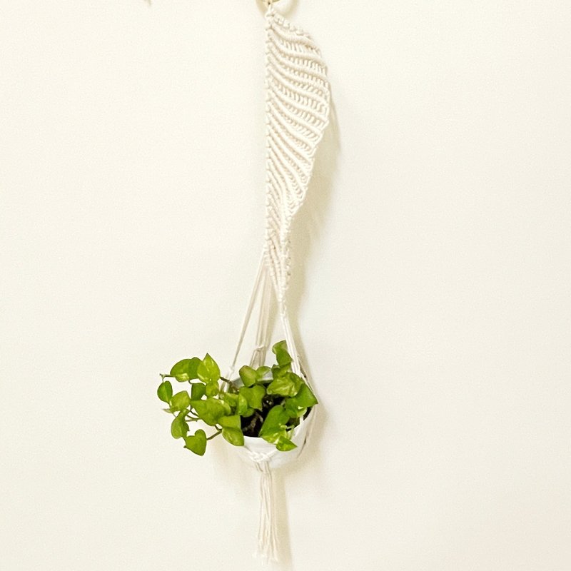 Macrame木环植物吊篮【Macrame Plant Hanger】 - 摆饰 - 棉．麻 