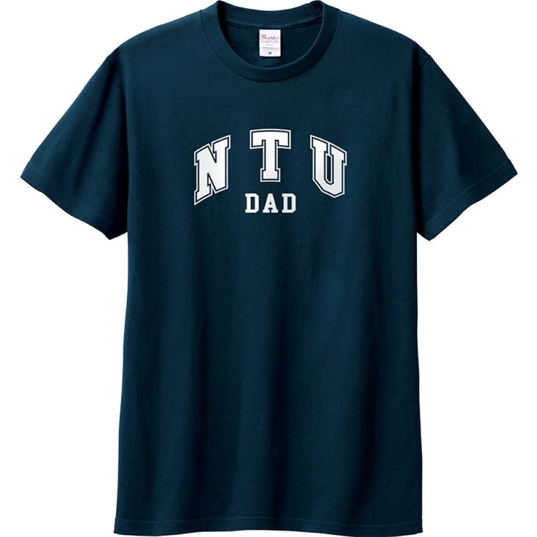 【台湾大学/台大】NTU DAD台大爸爸短T_深蓝 - 其他 - 棉 蓝色