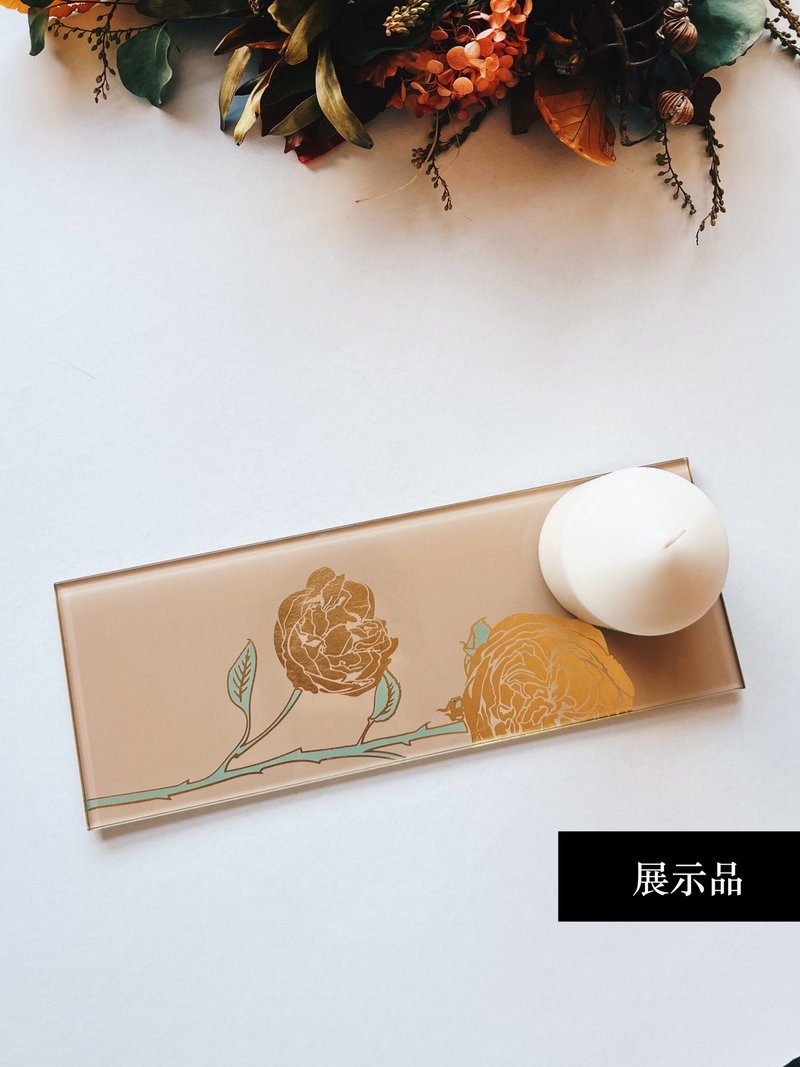 【圣诞礼盒】惜物计划 最后少量 法国巴黎新锐设计 绽放长方器皿 - 浅碟/小碟子 - 玻璃 银色