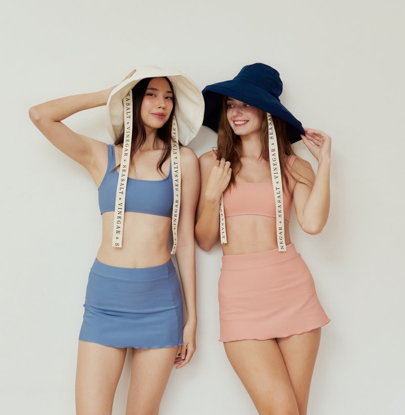 7色 - 泳衣裙三件套 泰国泳衣 日式 - 女装泳衣/比基尼 - 聚酯纤维 多色