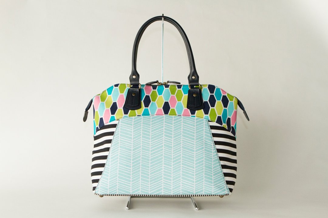 dots/borders/stripes/boston bag Road Movie Classic (Blue) - 电脑包 - 棉 蓝色
