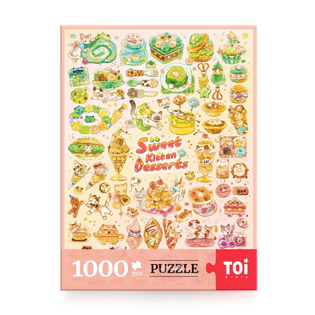 TOi 图益 【吃货系列-66个猫猫点心】拼图1000片好选择儿童节礼物 - 拼图 - 纸 多色