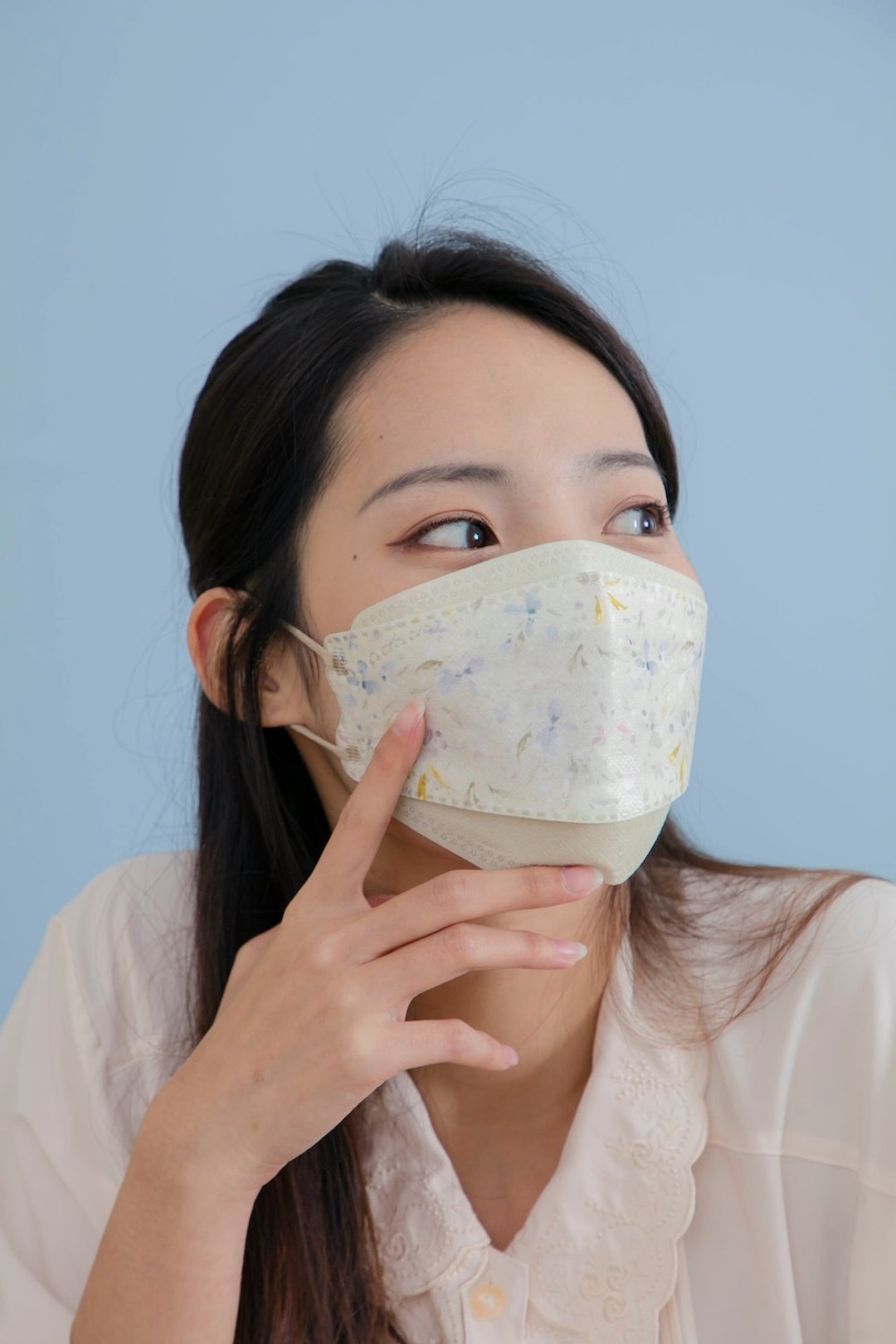 KF94立体医疗口罩10入(成人) - 豆绿花田 - 口罩 - 其他材质 绿色