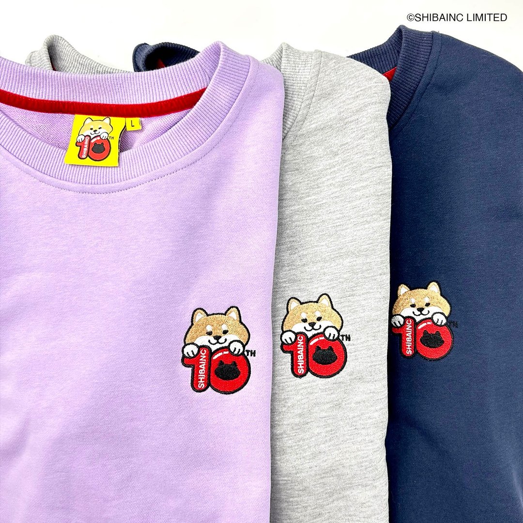 SHIBAINC 柴犬工房 10周年logo刺绣卫衣 - 男士长裤 - 棉 紫色