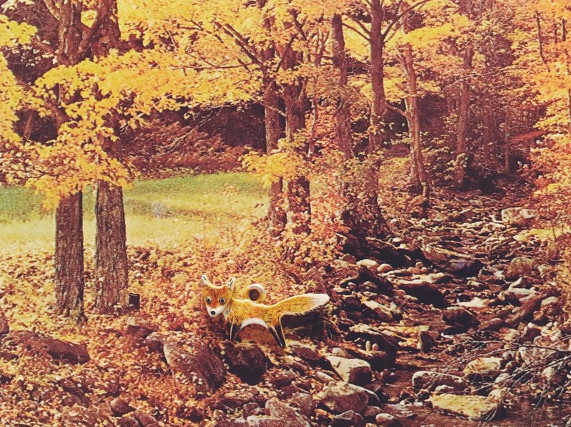 手绘坠子 - 狐狸 / fox / アカギツネ - 其他 - 铜/黄铜 橘色