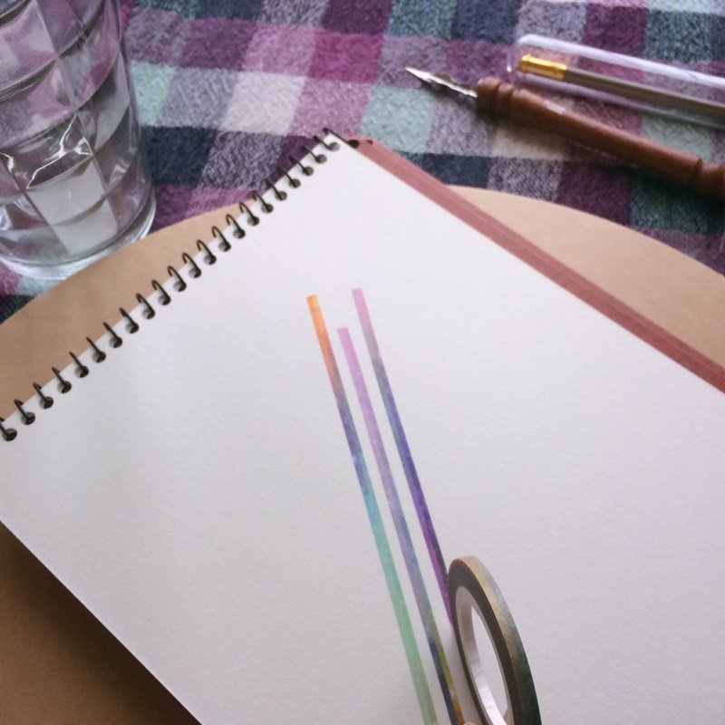 台湾原创 夕烧け 3mm(手帐专用) 和纸胶带 一卷入 10*20〔永乐町之夏〕 - 纸胶带 - 纸 多色