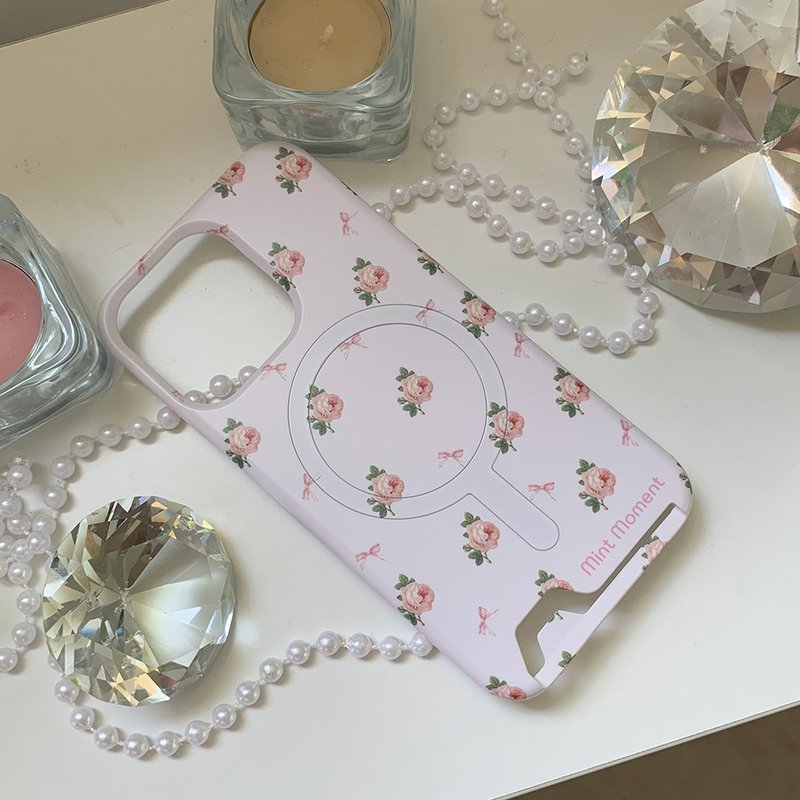 Rose Card Pocket 手机 iPhone 硬壳 - 手机壳/手机套 - 其他材质 粉红色