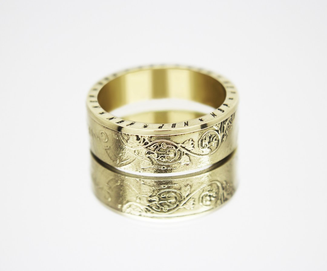Poland Coin Ring 2 zloty 2005 Gniezno coin rings for men coin rings for women - 戒指 - 其他金属 