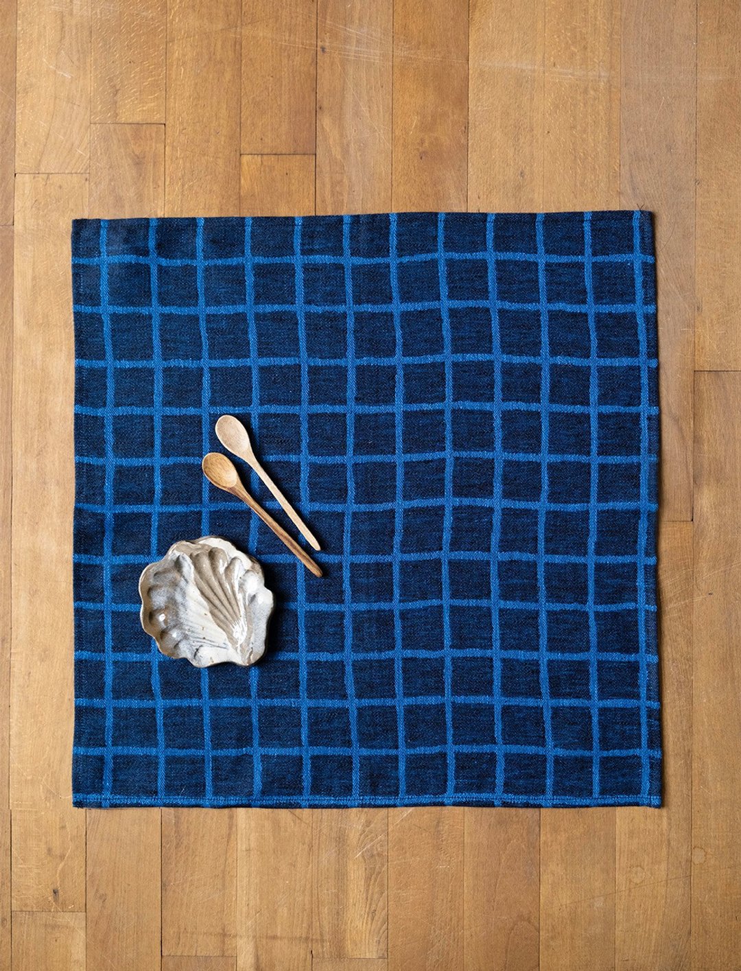 北欧设计师款– 方格餐巾二入组RUTIG NAPKINS 2-PACK,BLUE/BLACK - 餐垫/桌巾 - 棉 蓝色