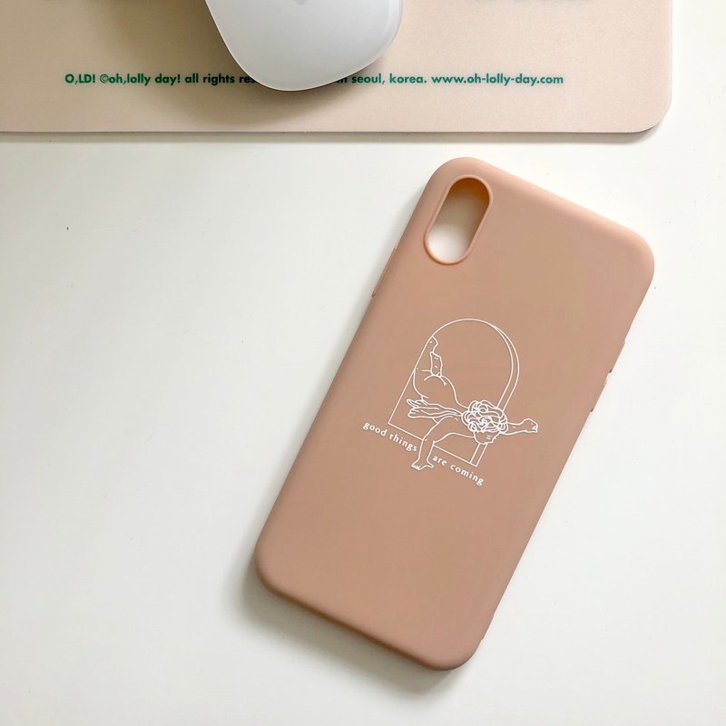 good things are coming iphone 插画手机壳 全包软壳 - 手机壳/手机套 - 塑料 卡其色