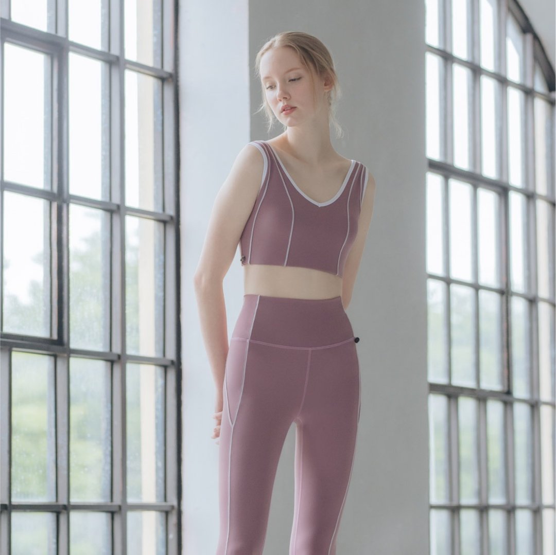 【MACACA】星河 FLOW 3D BRA - AKA0234 粉紫 - 女装运动内衣 - 尼龙 粉红色