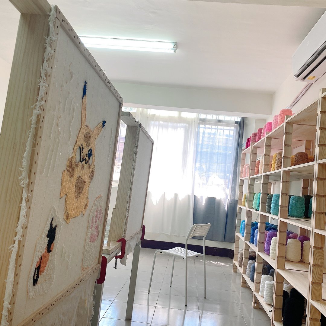 【两人同行打八折】台中 簇绒枪 tufting 手作地毯 可使用文化币 - 编织/羊毛毡/布艺 - 羊毛 