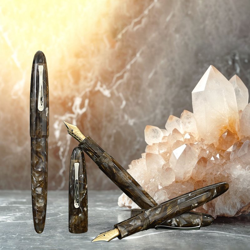 CYPRESS【花红水绿-CE040】气密套钢笔 独家设计 优雅修长 - 钢笔 - 其他人造纤维 多色