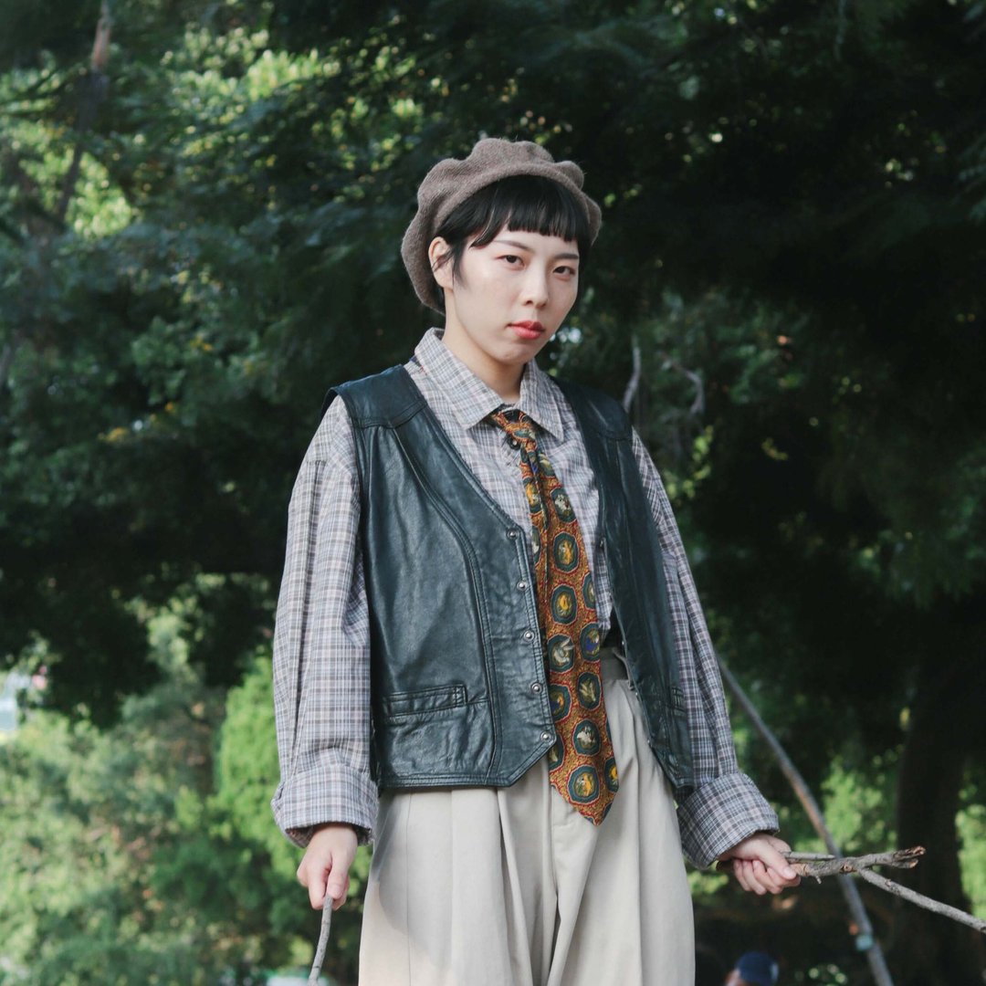 Tsubasa.Y│**多款可选**古着皮质背心 黑色系 - 女装背心 - 其他材质 黑色