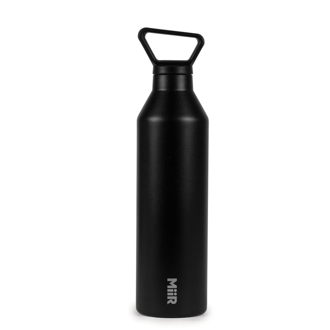 MiiR 双层真空 保温/保冰 提把 窄口 保温瓶 23oz / 680ml 经典黑 - 水瓶/水壶 - 不锈钢 黑色