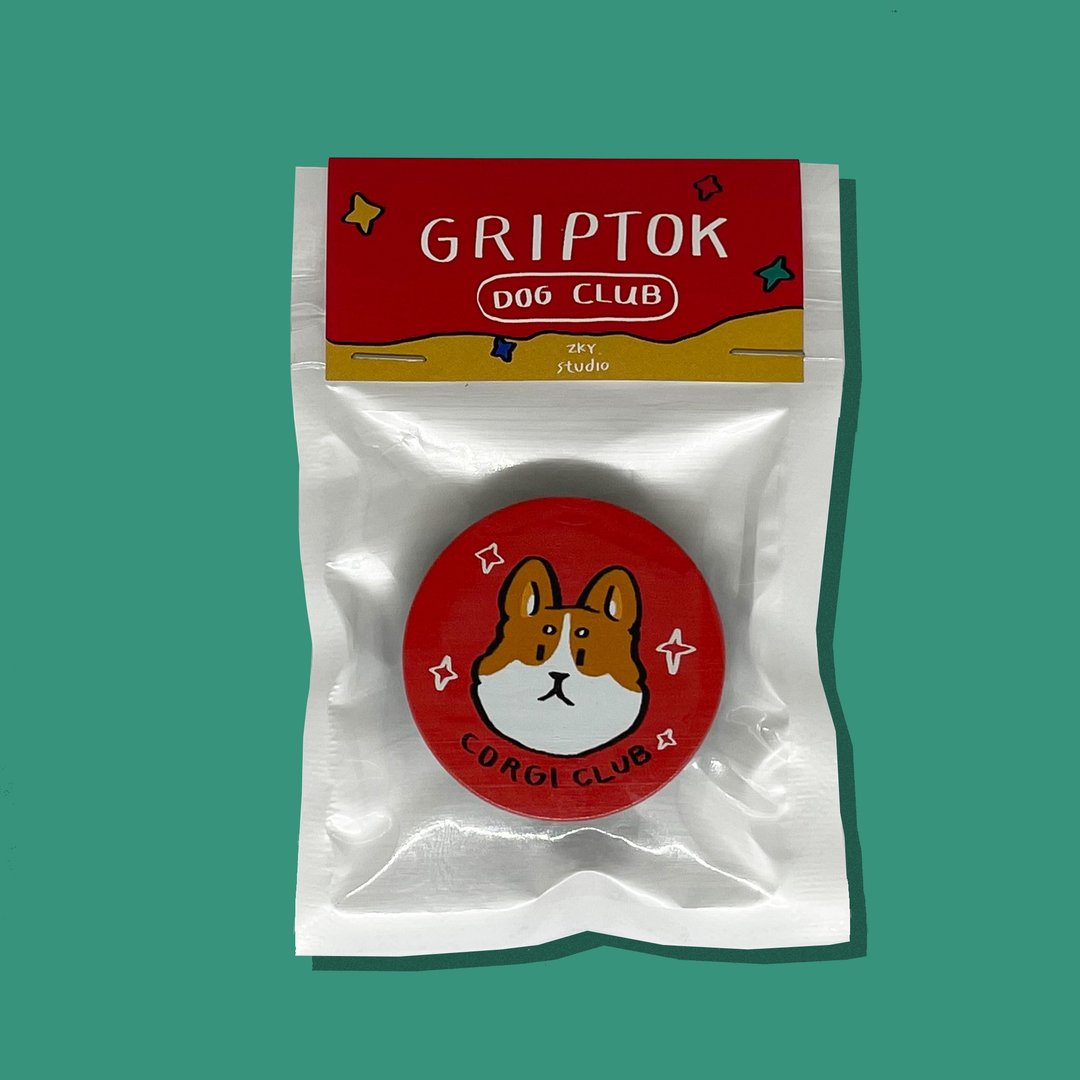 Phone Grip Corgi Club - 手机配件 - 塑料 