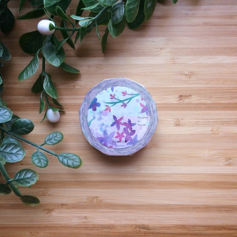 HANA花 日本和纸胶带_10*15 - 纸胶带 - 纸 紫色