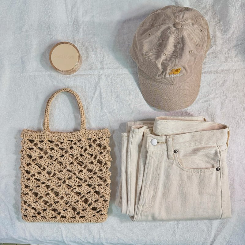 花样年华手提袋 - 手提包/手提袋 - 其他材质 卡其色