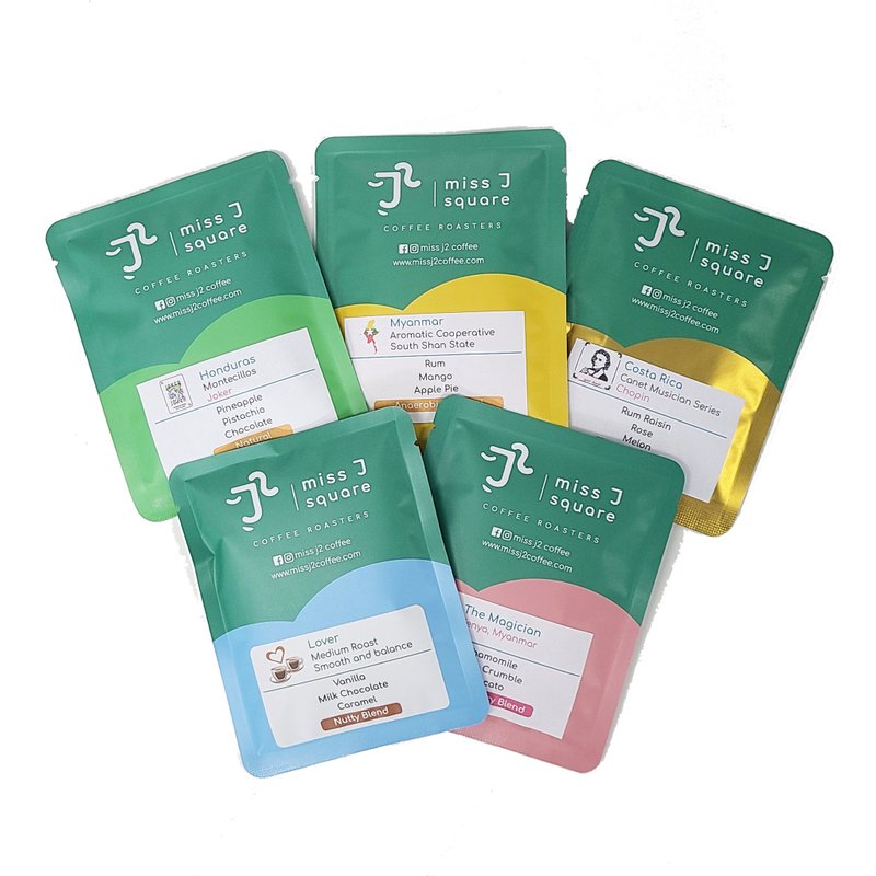 挂耳包组合 (5入) - 咖啡 - 新鲜食材 绿色