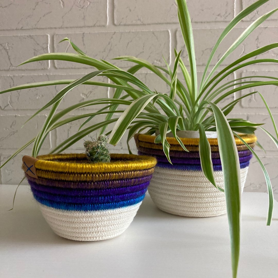 Small planter pot Set of 2 - 衣架/挂勾 - 棉 多色