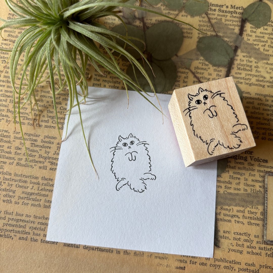 等待撸毛的猫咪印章 - 印章/印台 - 橡胶 