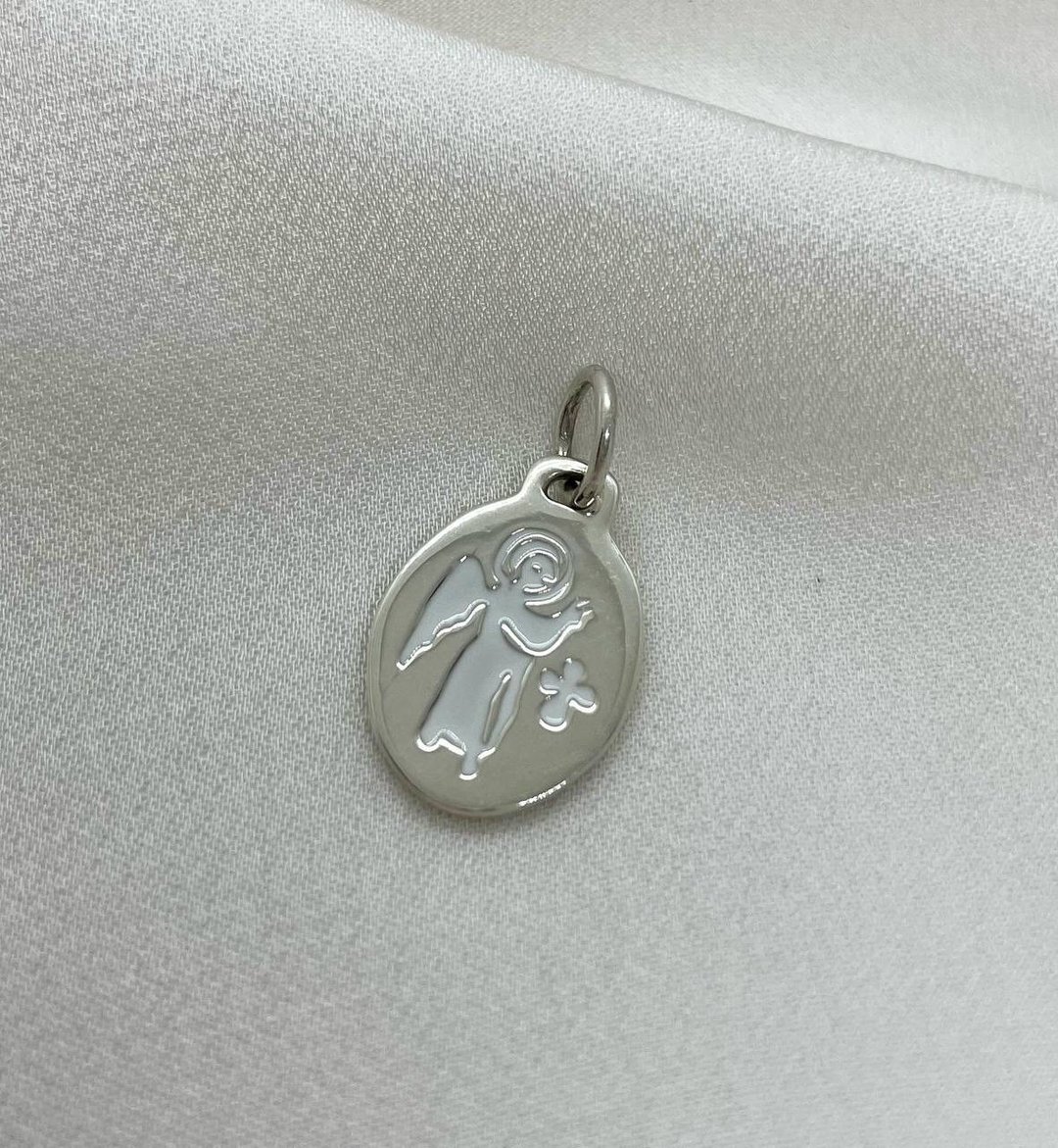 Angel necklace 925 Sterling silver pendant - 项链 - 纯银 银色