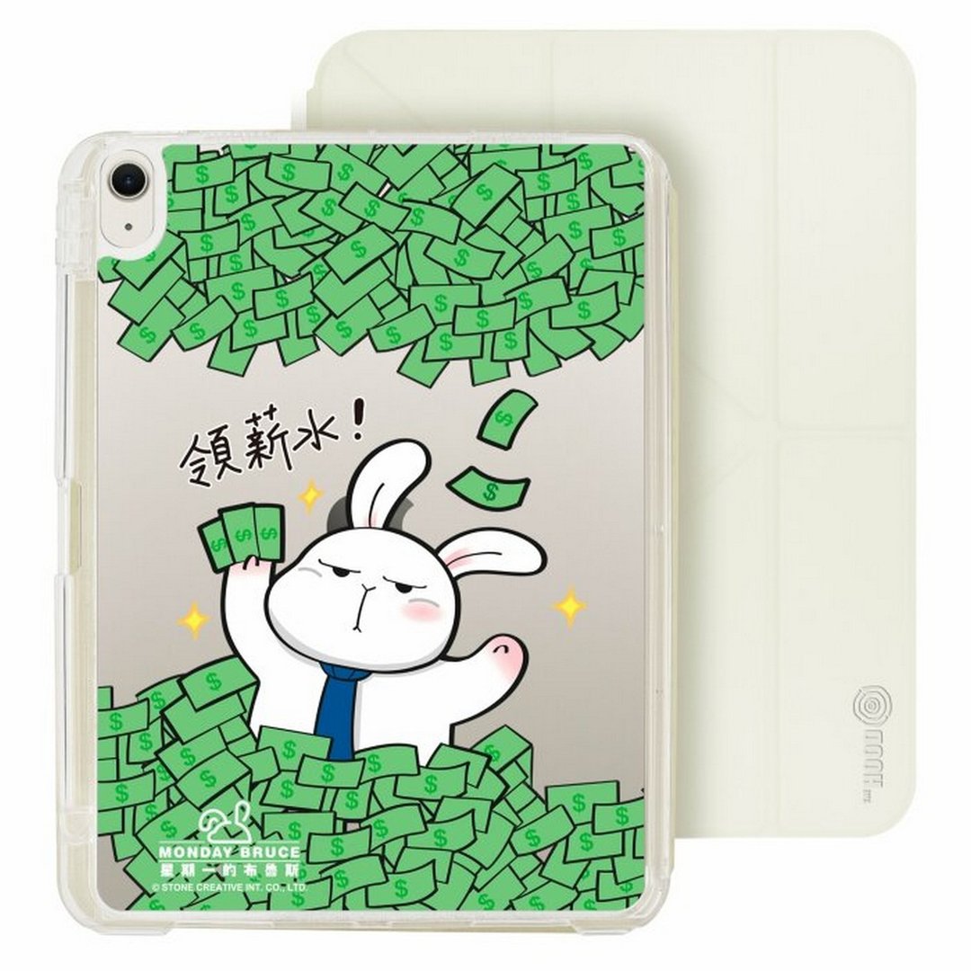 领薪水 iPad Air 11/pro13可拆式防摔透明笔槽折套ipad - 平板/电脑保护壳 - 塑料 多色