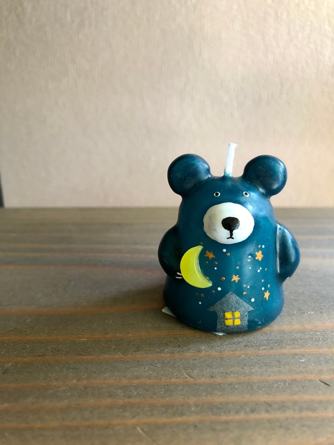Bear in the starry sky - 蜡烛/烛台 - 蜡 蓝色
