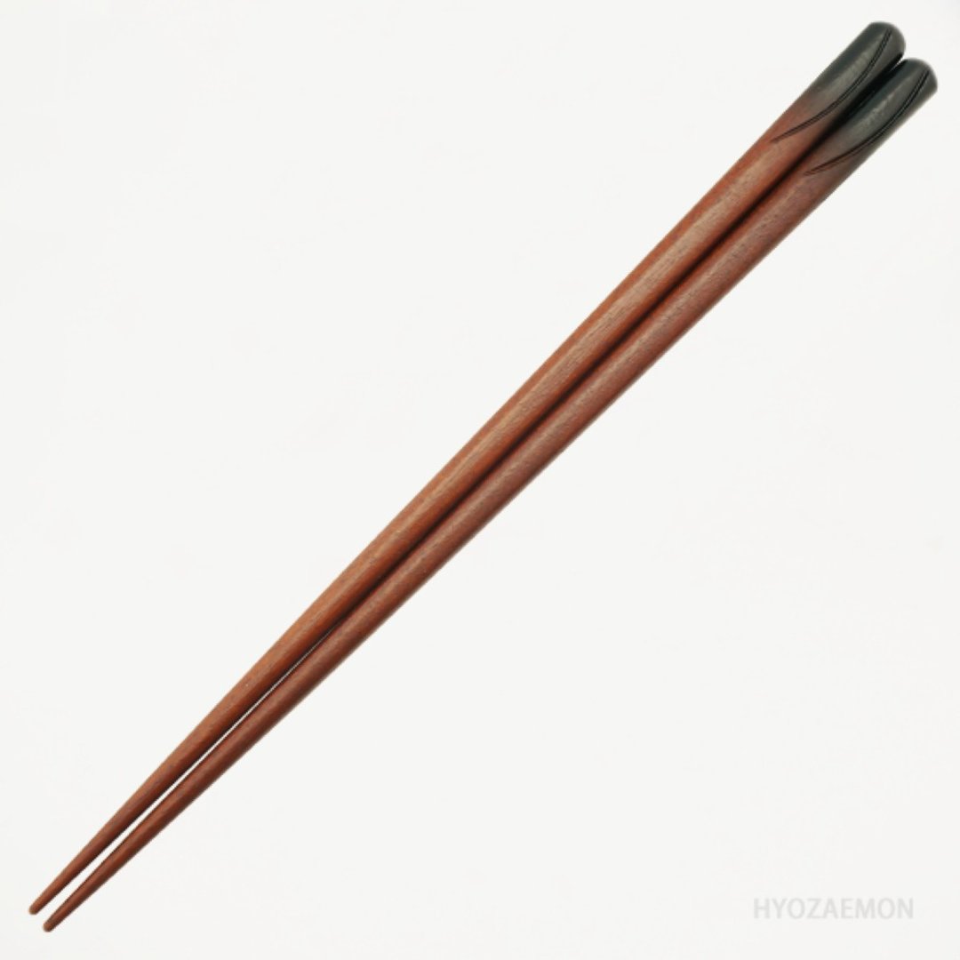 Hyosaemon 洗碗机安全筷子桅杆黑色/大号 23.5 厘米，红色/中号 21.5 厘米 - 筷子/筷架 - 木头 