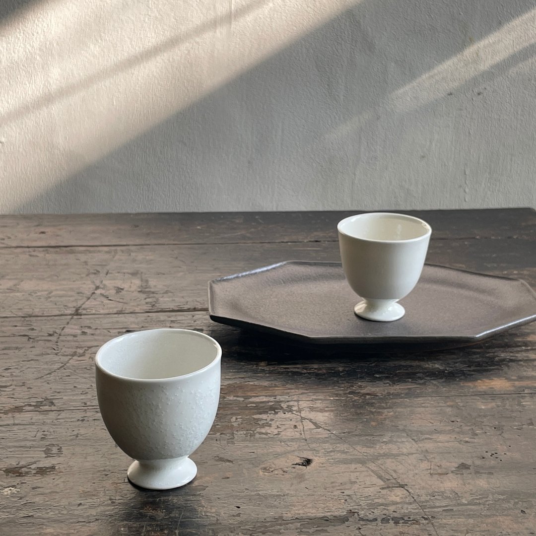高脚茶、酒杯_透亮 - 茶具/茶杯 - 瓷 白色