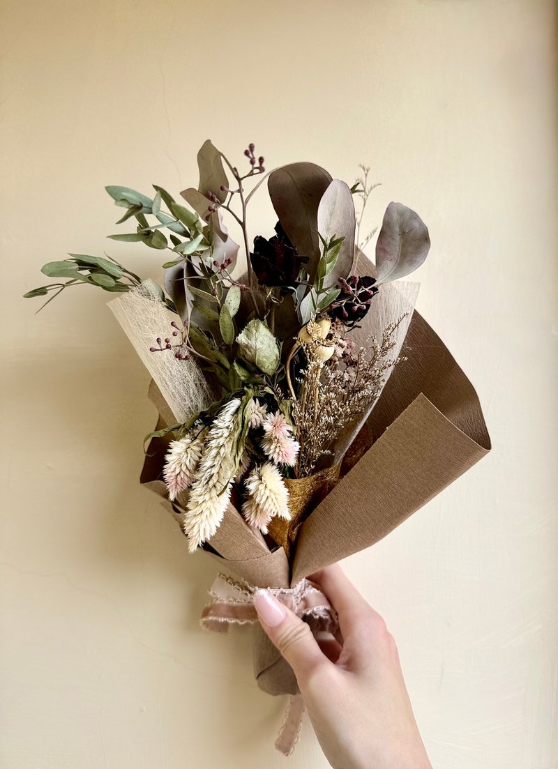 情人节花束、生日、永生花、干燥花、定制花礼 - 干燥花/捧花 - 植物．花 金色